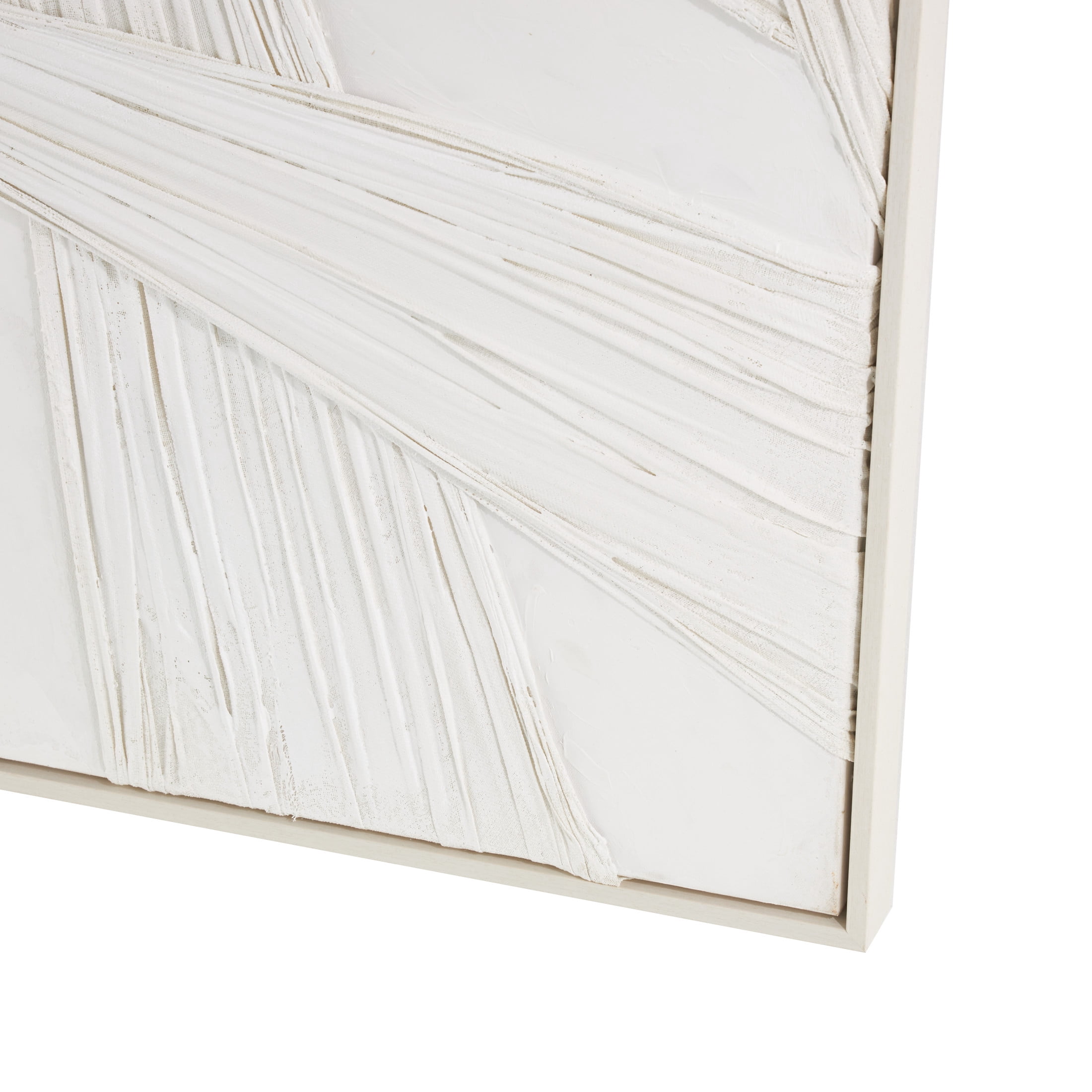 41" x 56" Intertwined Cloth Abstract Framed Wall Art, by DecMode