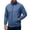 Blue, variant on Eygvbb Men's Full Zip Jacket with Stand Collar Side Zipper Pockets Long Sleeve Casual Coat for Daily Commute Work and Outdoor Activities