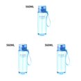 thumbnail image 3 of Toystoory Hervidor de agua de plástico a prueba de fugas botella de bebida portátil para actividades al aire libre, azul transparente, 560 ml Type1 NO1, 3 of 6