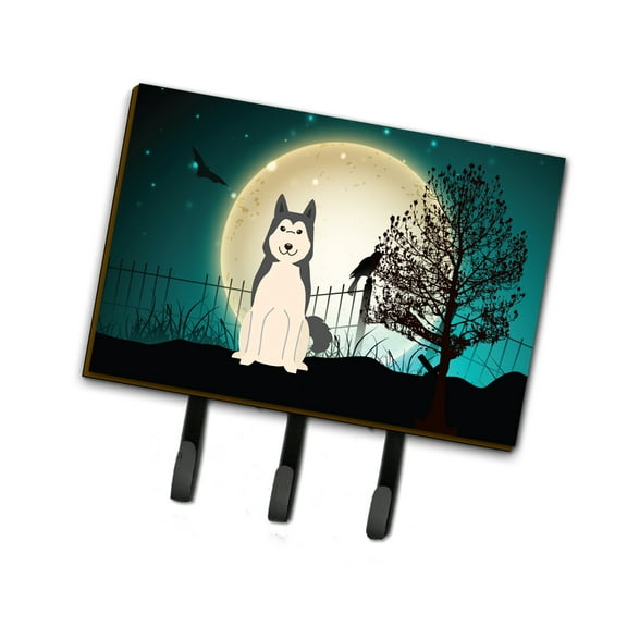 Halloween Scary West Siberian Laika Spitz Leash or Key Holder