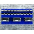 thumbnail image 7 of Triton Products® LocBin (2) 18ga Blue Epoxy Coated Louvered-Panel for Storing Plastic Hanging Bins, 48"W x 24"H and Includes All Necessary Mounting Hardware, 7 of 7