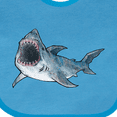 thumbnail image 4 of Inktastic Great White Shark Boys or Girls Baby Bib, 4 of 4