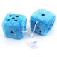 thumbnail image 4 of 1 pieza de dados azules para coche, dados peludos, accesorios para coche, colgante de espejo para coche con dados cuadrados vintage ER, 4 of 5