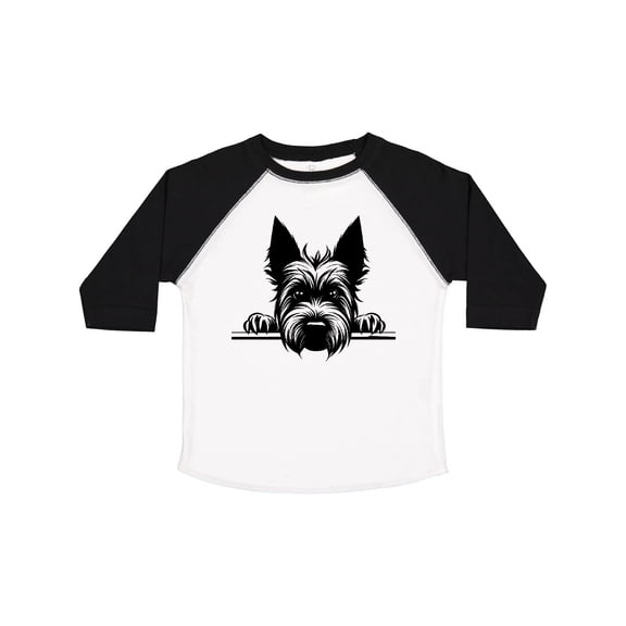 Inktastic Peeking Scottish Terrier Boys or Girls Toddler T-Shirt