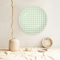 thumbnail image 5 of Daiia Green Checkboard Printed Pattern Ceramic Plate Dinner Plates Bone China Decorative Plates with Display Stand Art Ceramic Ornaments for Wall Hanging Decoration-6in, 5 of 6
