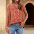 thumbnail image 4 of Kelon Tank Top for Women V Neck Boho Tops Work Blouses Business Casual Outfits Lightweight Shirt Casual Going Out Top, L, 4 of 6
