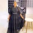 thumbnail image 4 of Vestidos africanos para mujer, vestidos de fiesta, cumpleaños, ceñidos, elegantes, ajustados, para celebrar, cócteles, eventos, bonitos vestidos de graduación, tallas grandes, 4 of 4