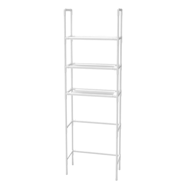 3-Tier Over Toilet Storage Rack Space Save Metal Bathroom Organizer Freestanding Over The Toilet Storage with Guardrail for Bathroom / Restroom / Laundry
