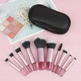 thumbnail image 3 of 10Pcs Durable Mini RT Professional Blush Brush Makeup Brush Set Makeup Tool Powder Eyeshadow Foundation PINK HANDLE WITH BAG, 3 of 8
