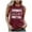 Burgundy, variant on Odeerbi Tank Top For Women Sleeveless Tops 2025 Casual Blouse Print Adult Girls Beach Funny Graphic Tanks Vest Navy