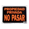 thumbnail image 1 of Letrero Pared Propiedad Privada No Pasar Hyko Plástico Negro, 1 of 3