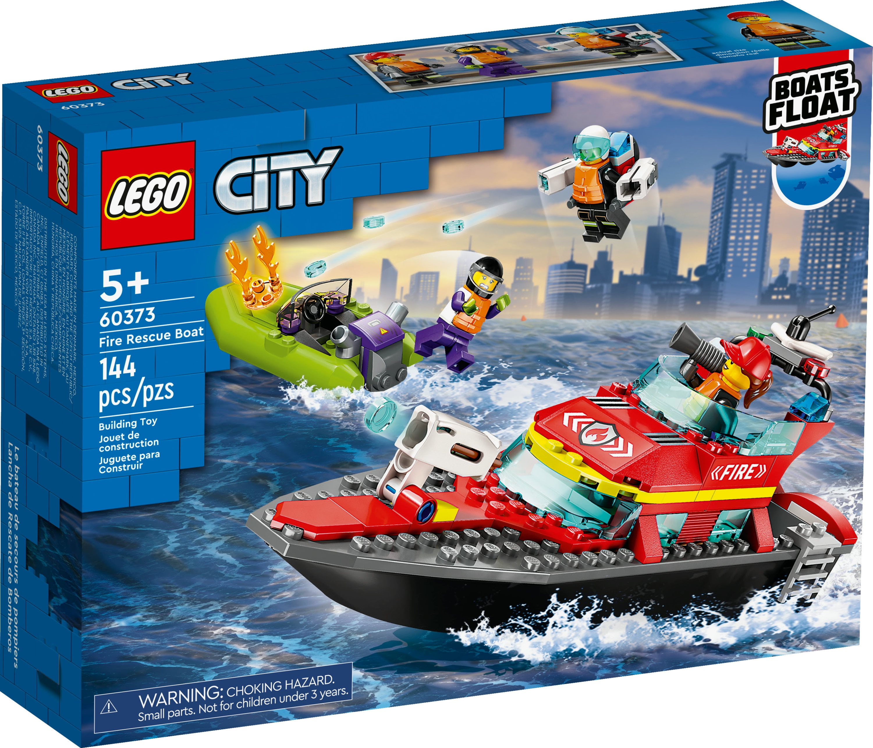 LEGO City - 60373 Fire Rescue Boat - Playpolis