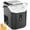 Black, variant on Moifoi 33lbs Countertop Nugget Ice Maker, Potable with Scoop, Soft Nugget Ice Ready in 10mins, Stainless Steel, Black