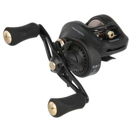 UPC: 0032784622680 | Quantum Smoke HD Baitcast Fishing Reel  Size 200 Reel  Right-Hand Retrieve  Continuous Anti-Reverse Clutch  Large EVA Handle Knobs  6.6:1 Gear Ratio  Black