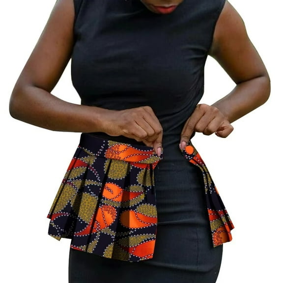 African Women Mini Skirt Ankara Dashiki High Waist Ladies Clothing wyb777