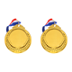 thumbnail image 1 of Medalla Ganadores Metal Dorado 5 2 Cm para Competiciones Carreras Fiestas (Oro), 1 of 7