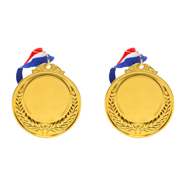 Medalla Ganadores Metal Dorado 5 2 Cm para Competiciones Carreras Fiestas (Oro)
