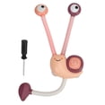 thumbnail image 3 of Cabezal de ducha para baño de bebé, bañera con aspersor doble, cabezal de ducha eléctrico en forma de caracol, juguete de baño rosa, 3 of 14