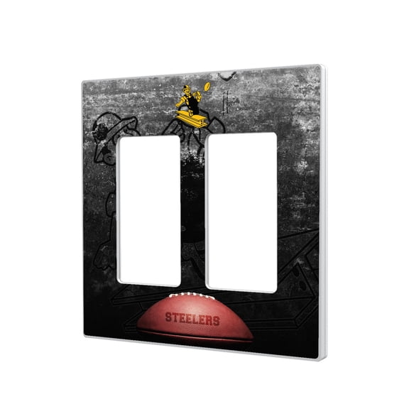 Pittsburgh Steelers Legendary Design Double Rocker Lightswitch Plate