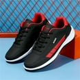 thumbnail image 3 of YYTLCH Men Shoes Leather Sneakers Low Top Casual Shoes Lightweight, 3 of 5