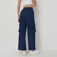 thumbnail image 4 of JJHGVB Corduroy Pants Women Wide Leg Pants Woman Cargo Pants Women Athleta Pants Women Pants Casual Womens Pants Pull On Trousers for Women Navy S, 4 of 9
