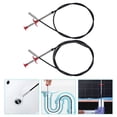 thumbnail image 2 of SHISUYAN 2pcs Multi-use Steel Sink Pipeline Dredging Tools Sink Cleaning Pipeline Tools, 2 of 8
