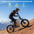 thumbnail image 4 of Caroma Peak 800W Electric Scooter for Adults with Seat, 16" Fat Tire E-Scooter for All-Terrain, 20Mph Max Speed, 25 Miles Range, Motorcycle Style E Scooter with Basket,Gray, 4 of 7