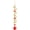 Gold With Red Ball Drop Prism, variant on PETGLE 20.5in Crystal Suncatcher Gazing Ball Spiral Tail,Wind Spinner Sun Catcher with Octagonal Beads,Sun Catchers Window Hanging for Outdoor Garden Decor