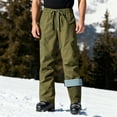 thumbnail image 2 of Snow Pants for Men Waterproof Insulated Fleece Lined Skiing Pants 3 In 1 Hiking Cargo Pant Men's Warm Thermal Winter Snowpants with Pockets, 2 of 9