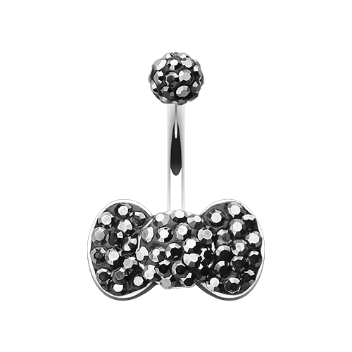 Classic BowTie MultiSprinkle Dot Belly Button Ring