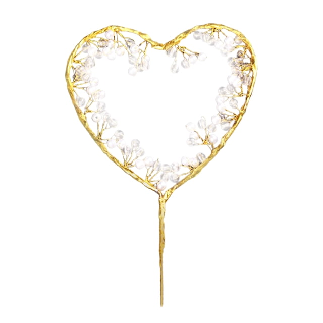 Cake Decoration Card Inserts Valentine's Day Romantic Wire Plastic Party Supplies Creative Decorative Props