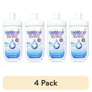 (4 pack) Biotene Dry Mouth Oral Rinse for Dry Mouth Symptoms 33.8 FL OZ