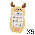 thumbnail image 1 of 5xElectronic Learning Smartphone Toy Baby Toy Para Bebés Pequeños 6 Meses+ Amarillo, 1 of 8
