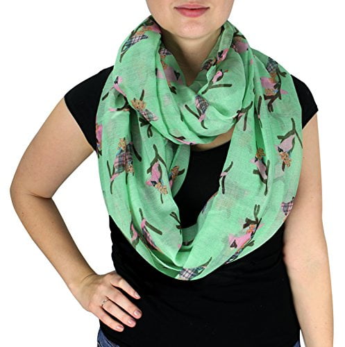 mint green bird print wrap dress