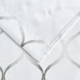 thumbnail image 6 of Pinewave White Blackout Curtains Mix and Match Geometric Silver Patterned,Sheer Drapes for Living Room,52w"x63L"x4,Grommet Top, 6 of 6
