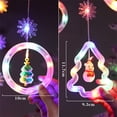 thumbnail image 4 of WILLED 9.8ft USB Christmas Window Lights, 120 LED Hanging Tree Ring Light with Remote, 8 Modes Waterproof Curtain String Lights, Xmas Decorations for Indoor Bedroom and Outdoor Use, 4 of 7