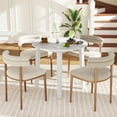 thumbnail image 4 of Gymax 35''  Kitchen Table Round Dining Table w/ Marble-textured Veneer Tabletop White, 4 of 10
