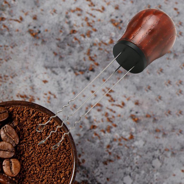 Agitador dispensador de dispensadora de , manipulación de de material acero inoxidable con de , herramienta profesion para Negra perfecl distribuidor de sabotaje de café