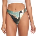 thumbnail image 1 of Balery Majestic Ostrich In Forest Tangas de Algodón para Mujer con Estampado – Ropa Interior Sexy, Transpirable, G-string-Small, 1 of 6
