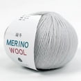 thumbnail image 6 of Dmlowu Yarn for Crocheting, Luxury Soft Wool Velvet Crochet Yarn, Thick Worsted Weight Yarn for Knitting Sweaters Gloves Scarf Diys Toys, 1.8oz/50g Multicolor Fiber Wool Yarn, Light Gray, 6 of 6