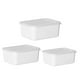 thumbnail image 4 of Recipiente hermético para alimentos Matsuzay tapa hermética Blanco lechoso 3 piezas, 4 of 6