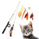 thumbnail image 3 of Juguete retráctil para , plumas telescópicas, palo para , juguete para mascotas, varillas para , caña de de simulación jinwen Juguetes de Gatito Teaser, 3 of 7