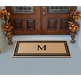 thumbnail image 4 of A1HC Natural Coir Flock Monogrammed Door Mat for Front Door, 24x57, Anti-Shed Treated Durable Doormat Outdoor Entrance, Heavy Duty, Thin Profile, Easy to Clean, Long Lasting, Front Door Entry Doormat, 4 of 6