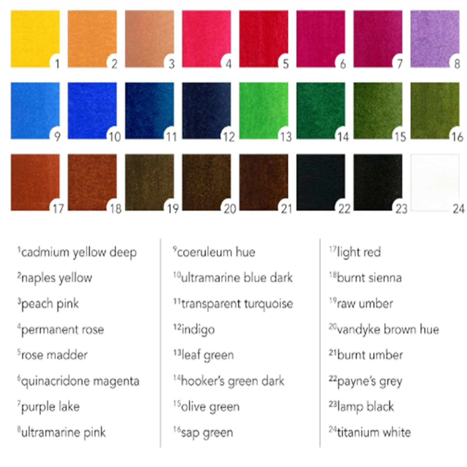 Paint Set, Shayda Campbell Artist Palette, Plastic Travel Set, 24 Half Pans, Assorted Colors, 1 Count