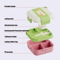thumbnail image 7 of Bento Box Portable Lunch Containers for Adults Sealed Insulation Partition Food Grade Polypropylene Plastic Lunch Box For Office Workers Teens 1350ml Food Containers for College,Dorm,Office, 7 of 7