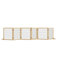 thumbnail image 2 of PawHut Wooden Pet Gate for Doorway & Stairs, Small & Medium Dogs, Natural, 2 of 9