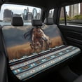 thumbnail image 6 of ZEN Western Horse Truck Bench Seat Cover Native Universal Fit Split Car Seat Cover for Bench Seat Tribal Car Rear Seat Protectors for SUV Truck, 6 of 13