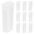 thumbnail image 1 of KAKOWELY microscope slide holder 10pcs Coplin Staining Jar Terrarium Microscope Slides Staining Jar Slide Capacity Transparent Staining Jar with Lid for Laboratory Microscope Slides, 1 of 5