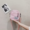 thumbnail image 1 of Moda mujer lienzo patchwork bandolera casual mini bolsos (rosa), 1 of 5