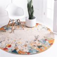 thumbnail image 1 of Unique Loom 3146545 8 x 8 ft. Coral Chromatic Round Rug, Multi Color, 1 of 1